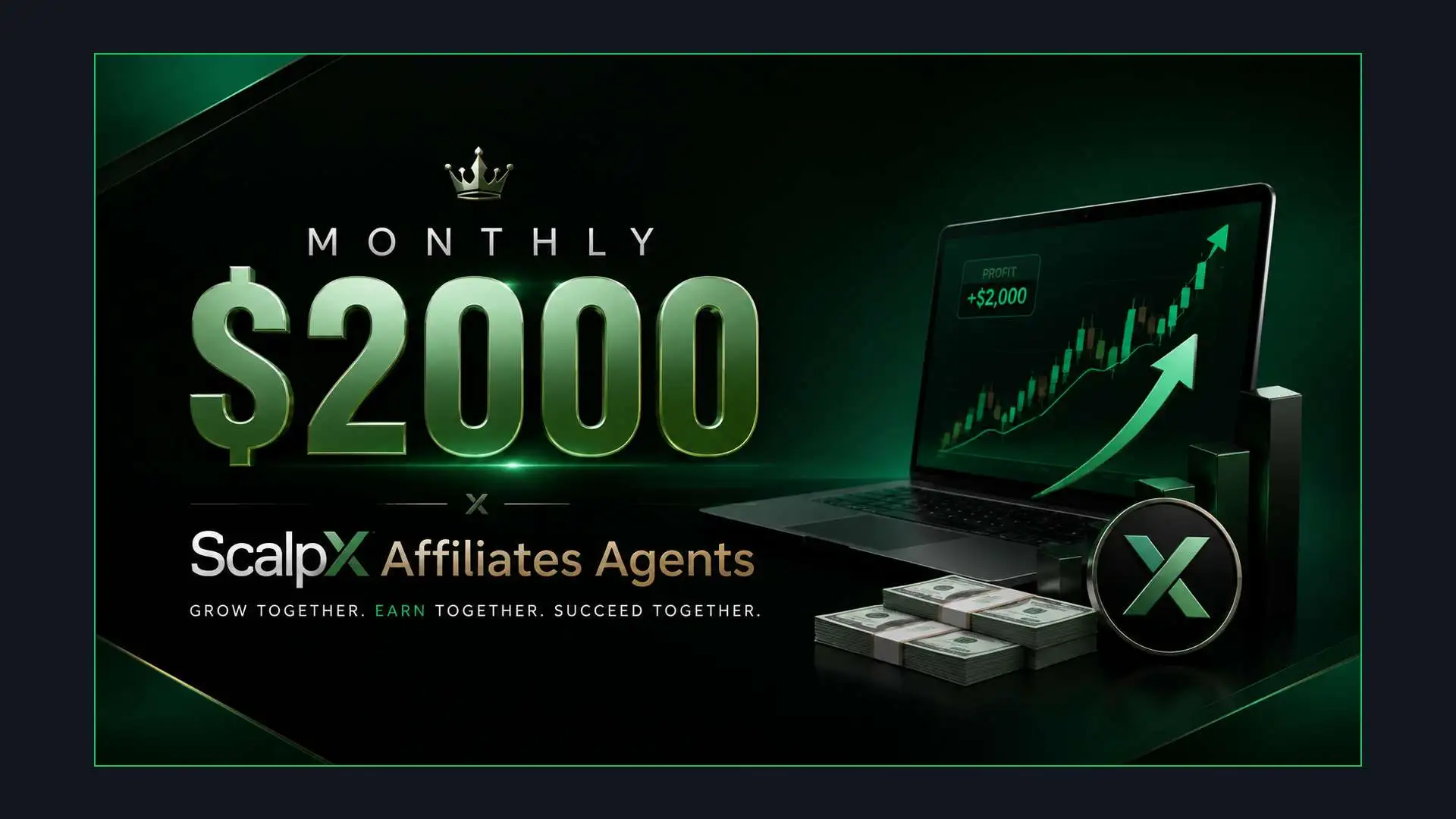 Monthly $2000 with ScalpX : Make your own community